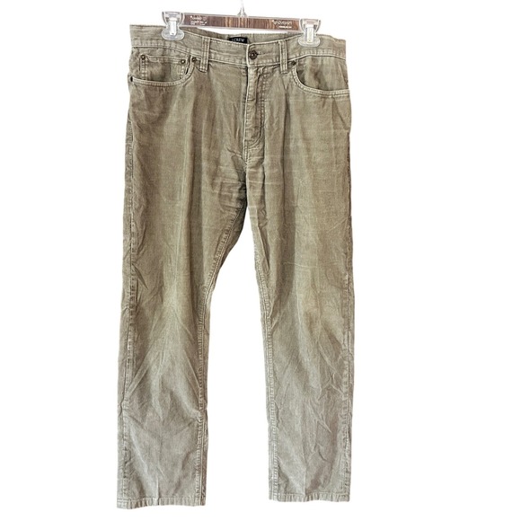 J. Crew Other - J. Crew The Sutton Corduroy Pants Mens 33x32‎ Tan Khaki Straight Leg A8934